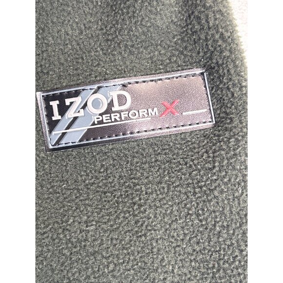 Izod Fleece Jacket‎ Mens Medium Green Full-Zip Adjustable Hem - Picture 4 of 7